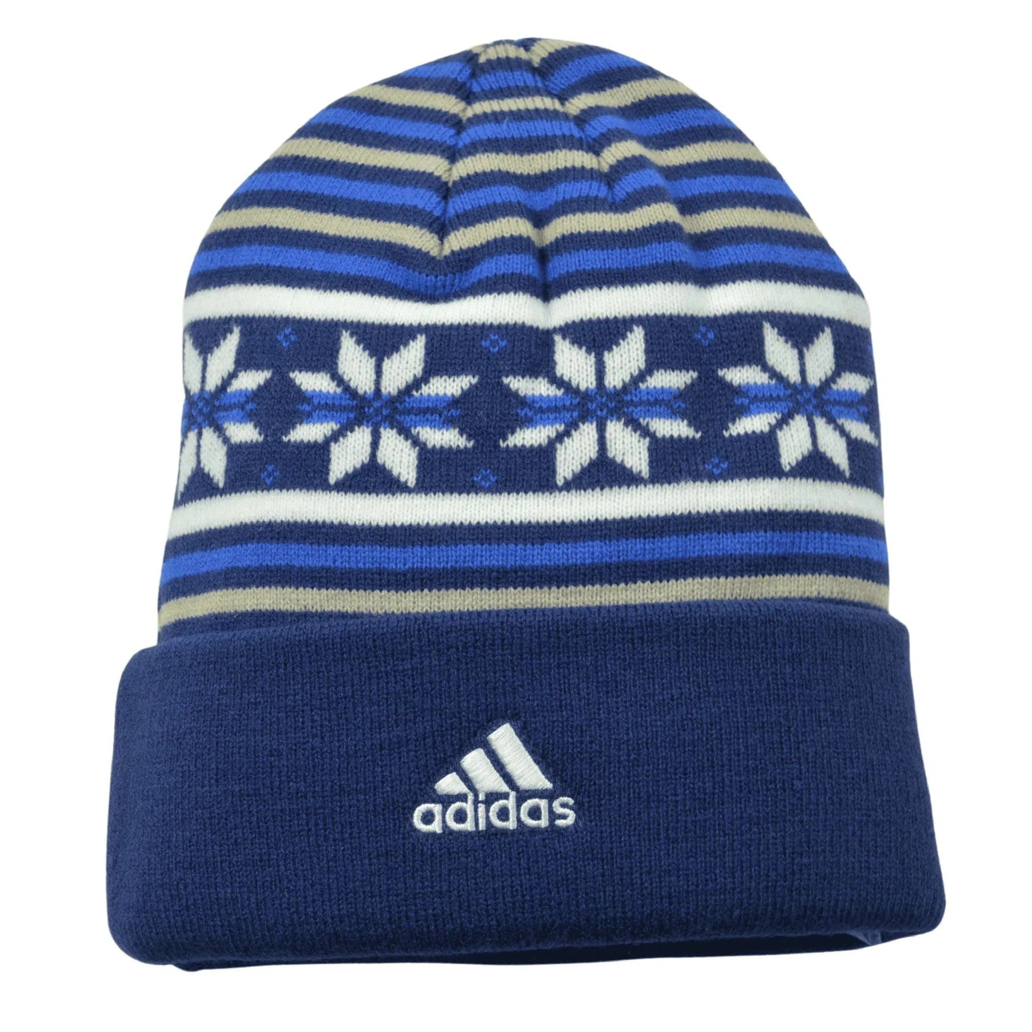 Toronto Maple Leafs NHL Hockey Knit Cuffed Beanie Snowflake Winter Hat