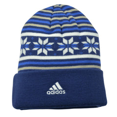 Toronto Maple Leafs NHL Hockey Knit Cuffed Beanie Snowflake Winter Hat