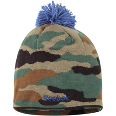 Toronto Maple Leafs Reebok NHL Hockey Camo Cuffless Beanie Knit Hat with Pom Pom