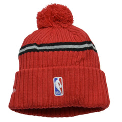 Toronto Raptors New Era NBA Draft Pin Basketball Pom Knit Beanie Hat