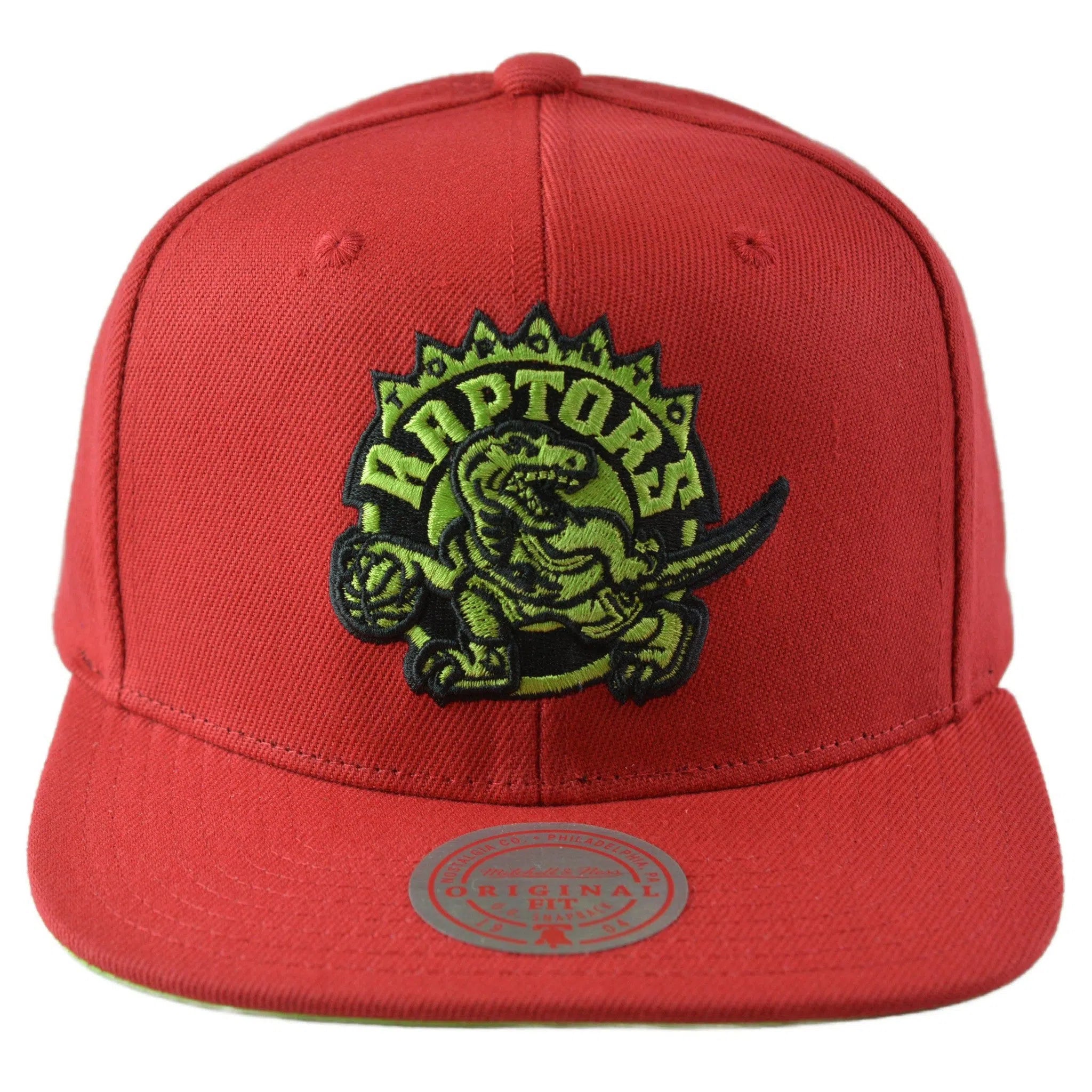 Toronto Raptors NBA Reverse Grinch Men's Basketball Snapback Cap Flat bill Hat by Mitchell & Ness