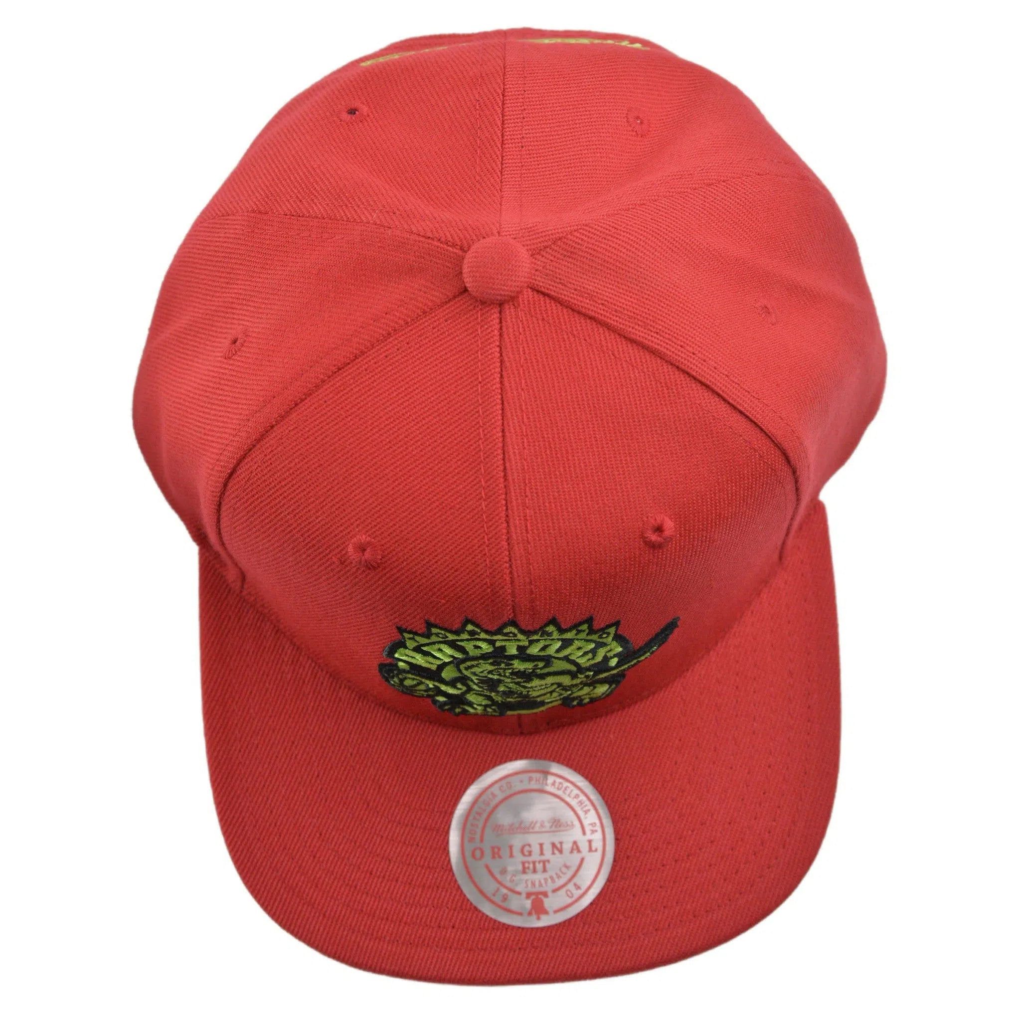 Toronto Raptors NBA Reverse Grinch Men's Basketball Snapback Cap Flat bill Hat by Mitchell & Ness