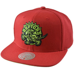 Toronto Raptors NBA Reverse Grinch Men's Basketball Snapback Cap Flat bill Hat by Mitchell & Ness