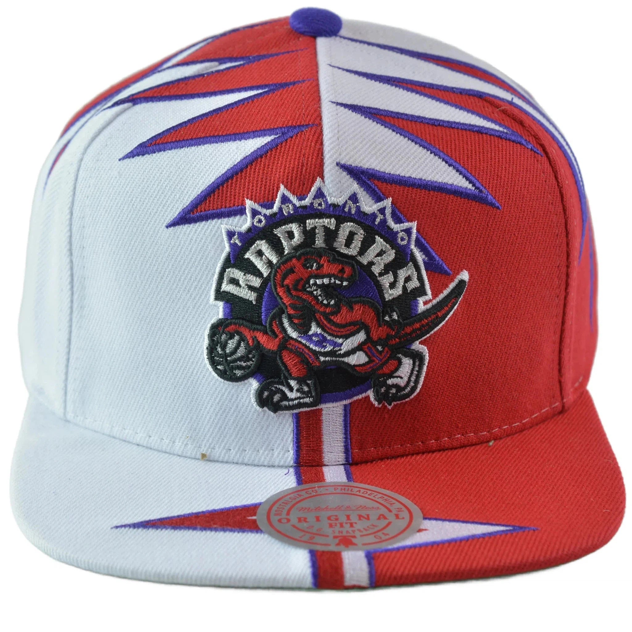 Toronto Raptors NBA Shockwave Men's Snapback Hat by Mitchell & Ness