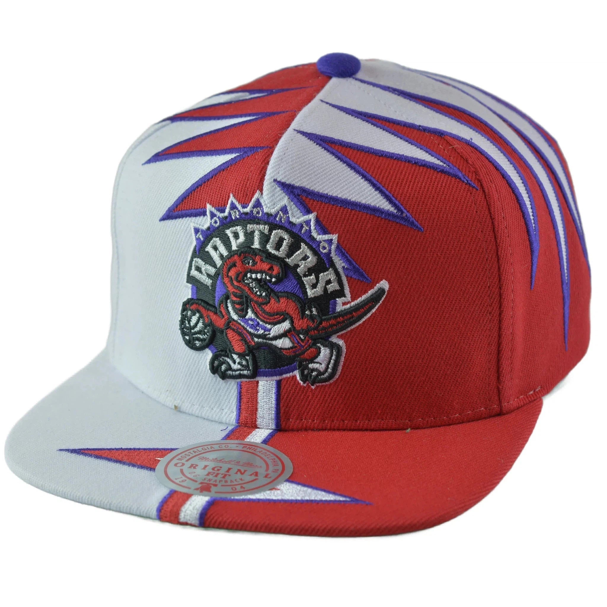 Toronto Raptors NBA Shockwave Men's Snapback Hat by Mitchell & Ness