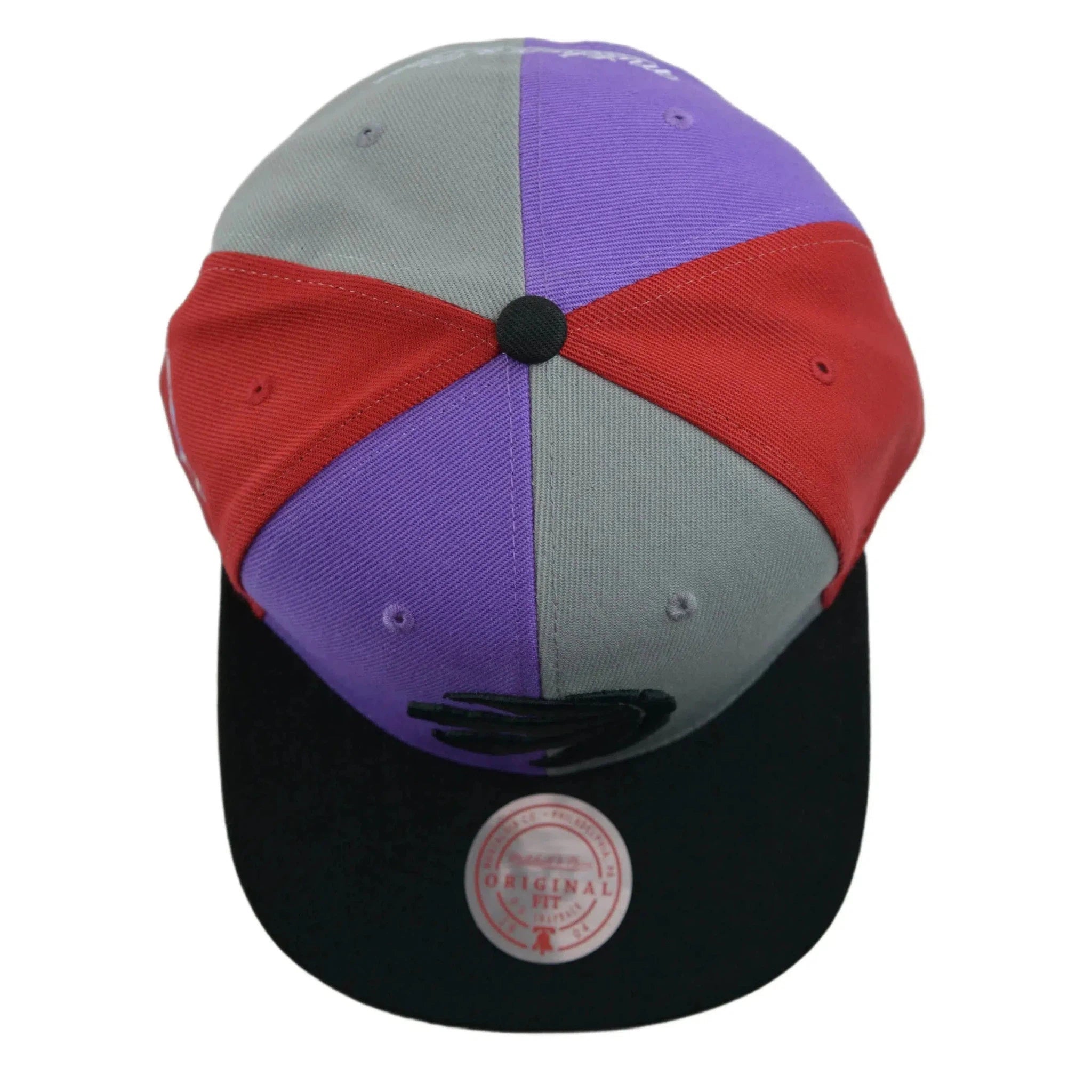 Toronto Raptors NBA Team Era Pinwheel Men's Snapback Cap, Flat Bill Hat by Mitchell & Ness