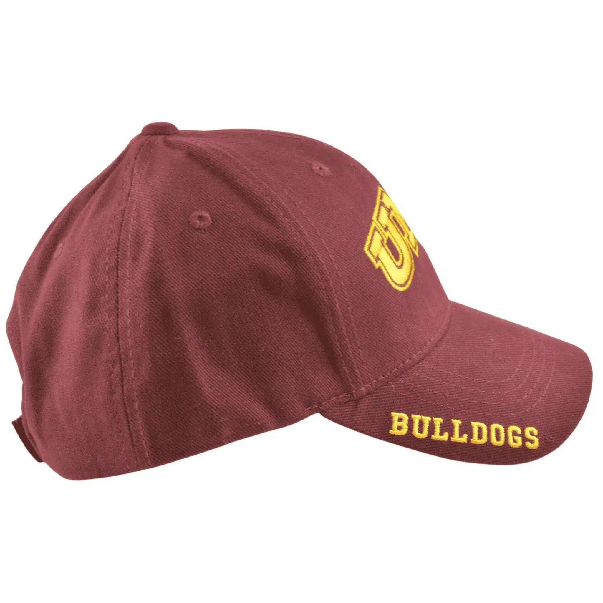 UMD Minnesota Duluth Bulldogs NCAA Russell Athletic Brick Red Team Logo Adjustable Hat