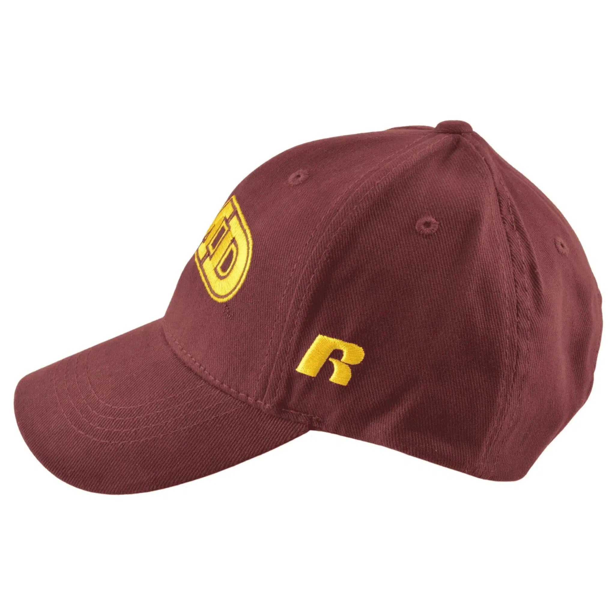 UMD Minnesota Duluth Bulldogs NCAA Russell Athletic Brick Red Team Logo Adjustable Hat