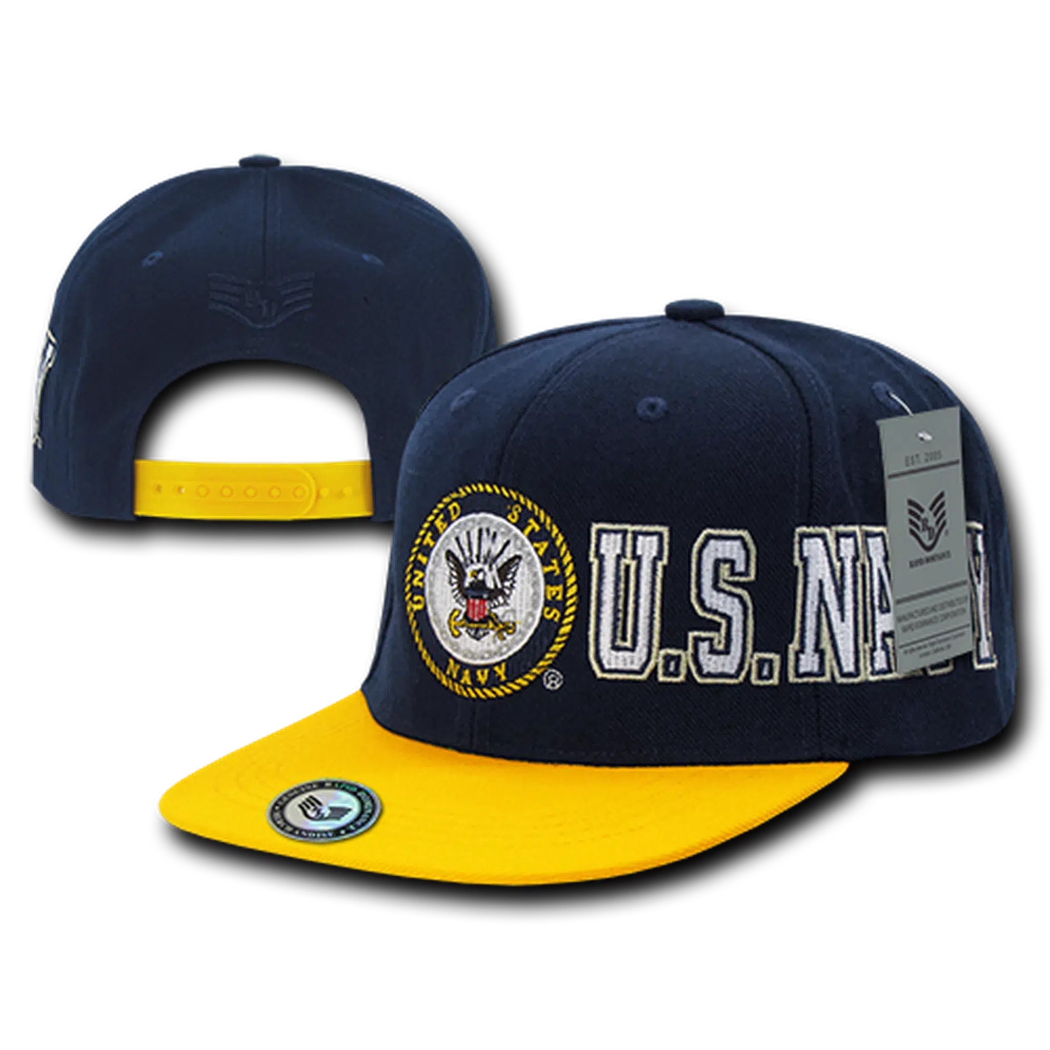 United States Navy USN D-Day Snapback Military Hat by Rapid Dominance