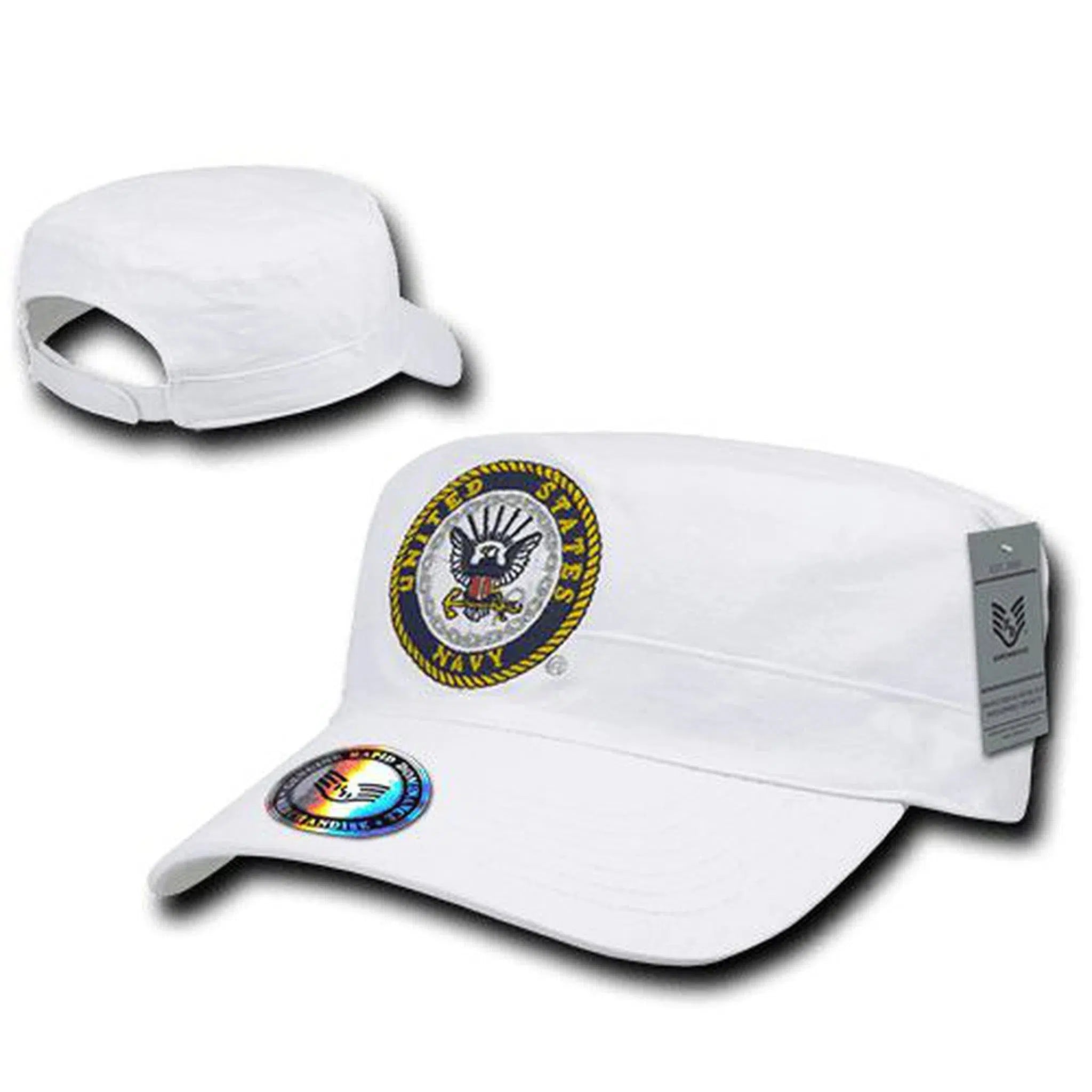 United States Navy USN Private Cadet BDU Style Reversible White Military Cap by Rapid Dominance