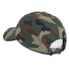 United States Tonal USA Flag Relaxed Fit Woodland Camo Tactical Hat, Military Cap by Rapid Dominance