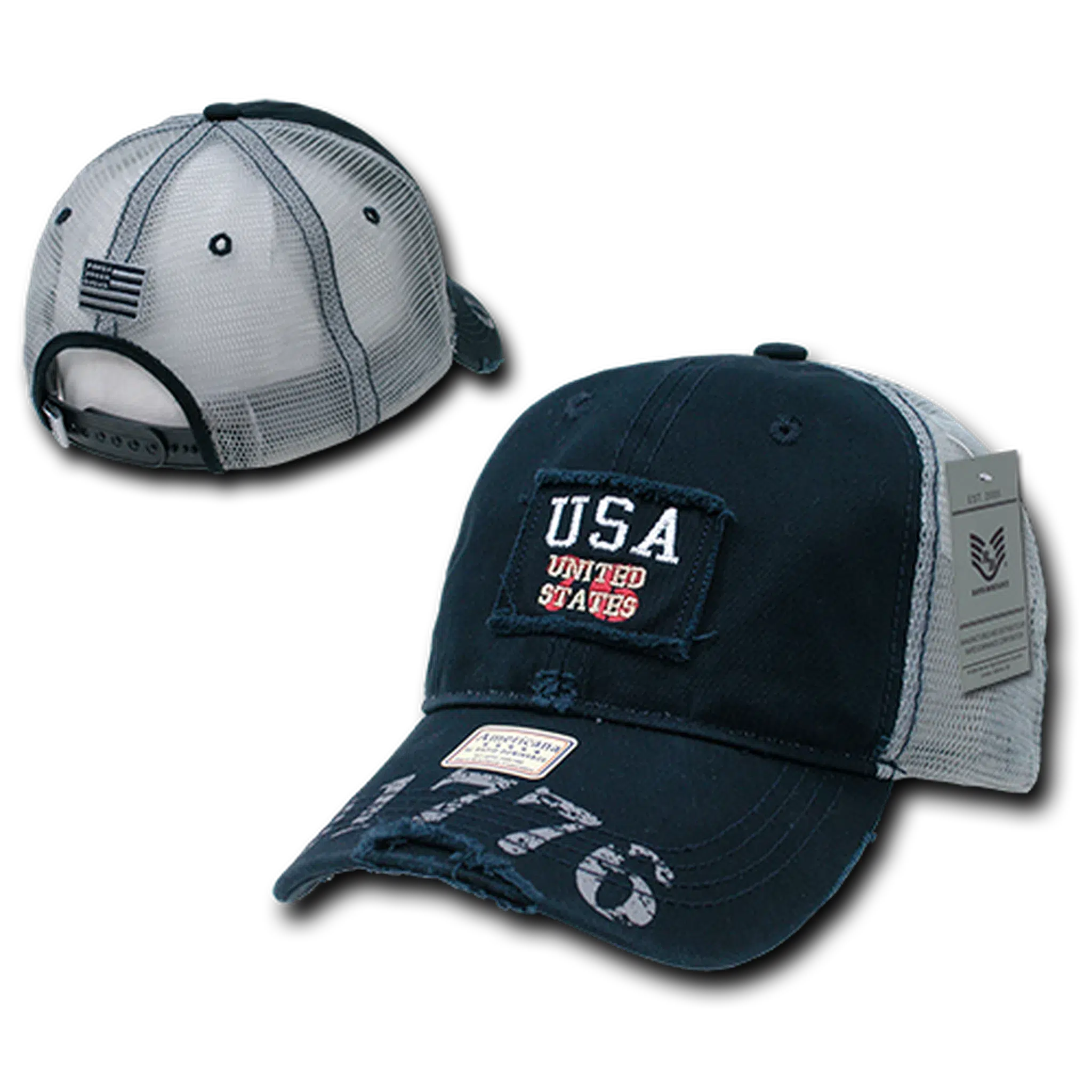 United States of America Great Lakes Patriotic Mesh Back Hat by Rapid Dominance