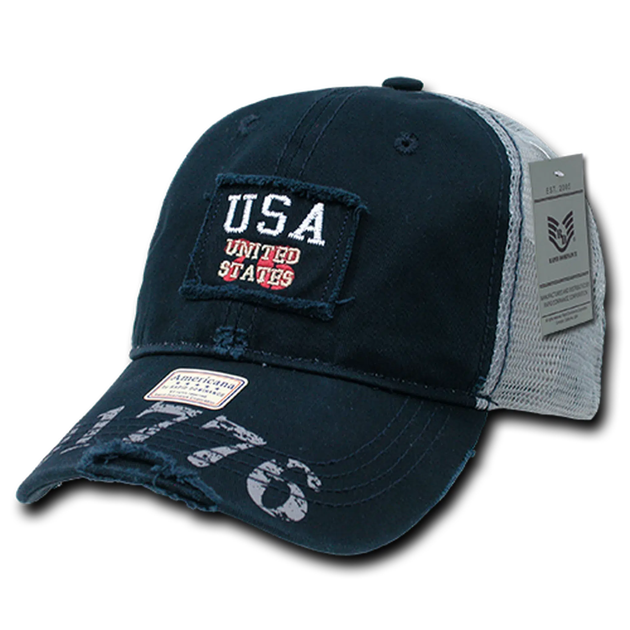 United States of America Great Lakes Patriotic Mesh Back Hat by Rapid Dominance