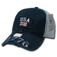 United States of America Great Lakes Patriotic Mesh Back Hat by Rapid Dominance