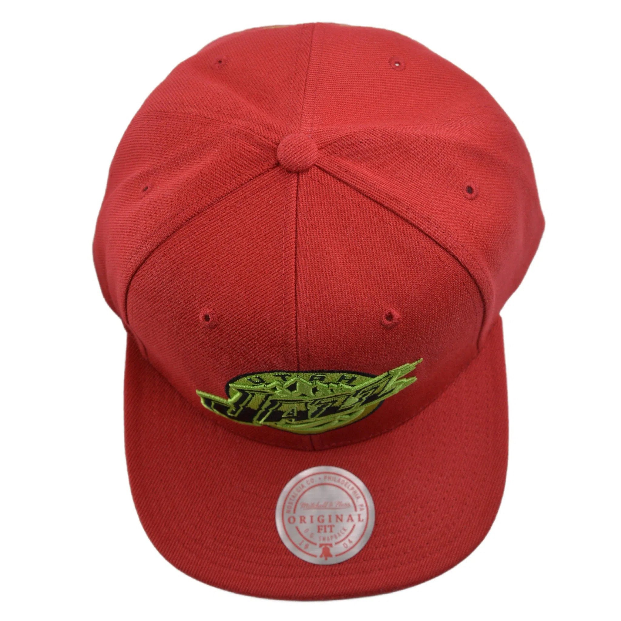 Utah Jazz NBA Reverse Grinch Men's Basketball Snapback Cap Flat bill Hat by Mitchell & Ness