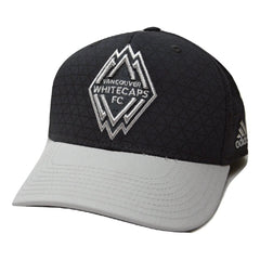 Vancouver Whitecaps Adidas 11TNZ MLS 2 Tone Gray Adjustable Soccer Cap Hat