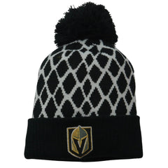 Vegas Golden Knights NHL Cultured Netminder Knit Beanie Pom Winter Hat by adidas