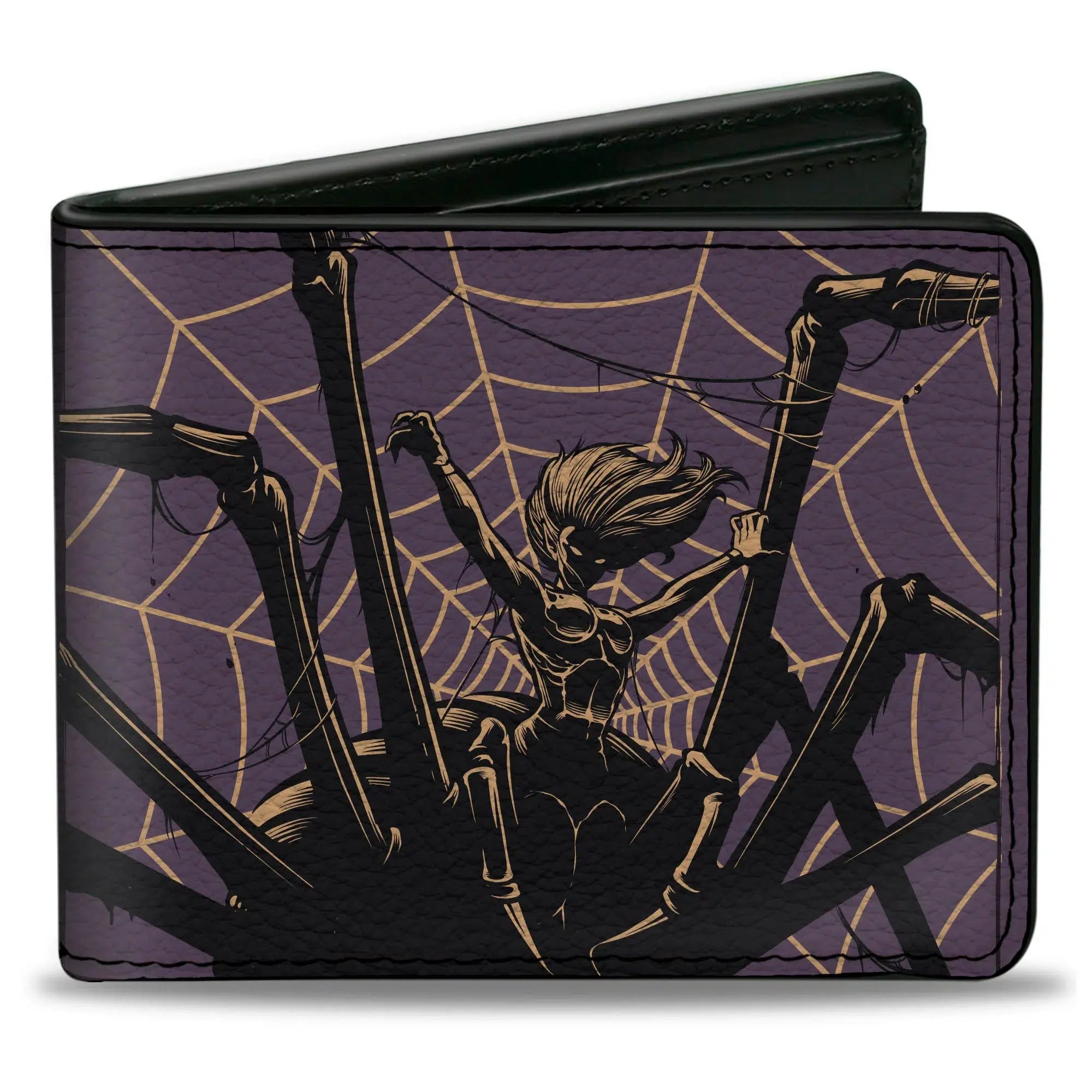 Dungeons & Dragons Drider Disobedience Punishable by Death Officially Licensed Vegan Leather Bi-Fold Wallet Position 1