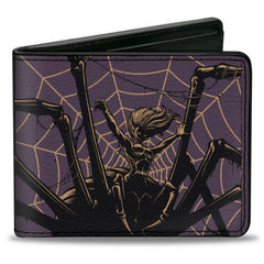 Dungeons & Dragons Drider Disobedience Punishable by Death Officially Licensed Vegan Leather Bi-Fold Wallet Position 1