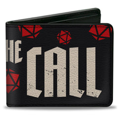 Dungeons & Dragons Heed the Call Officially Licensed Vegan Leather Bi-Fold Wallet Position 1