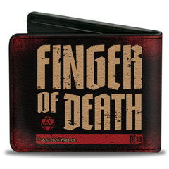 Dungeons & Dragons Fingers of Death Officially Licensed Vegan Leather Bi-Fold Wallet Position 2