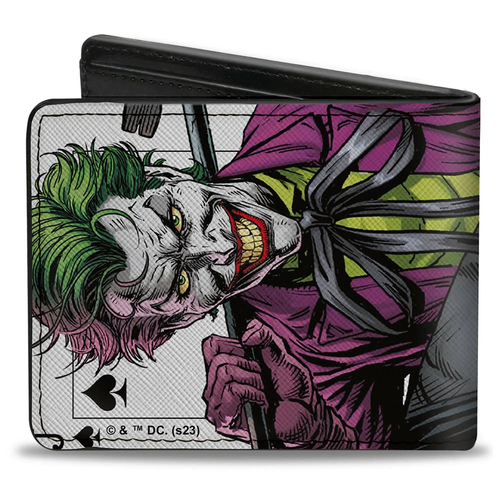 DC Comics Batman vs Joker 3 Jokers Spade Officially Licensed Vegan Leather Bi-Fold Wallet Position 2