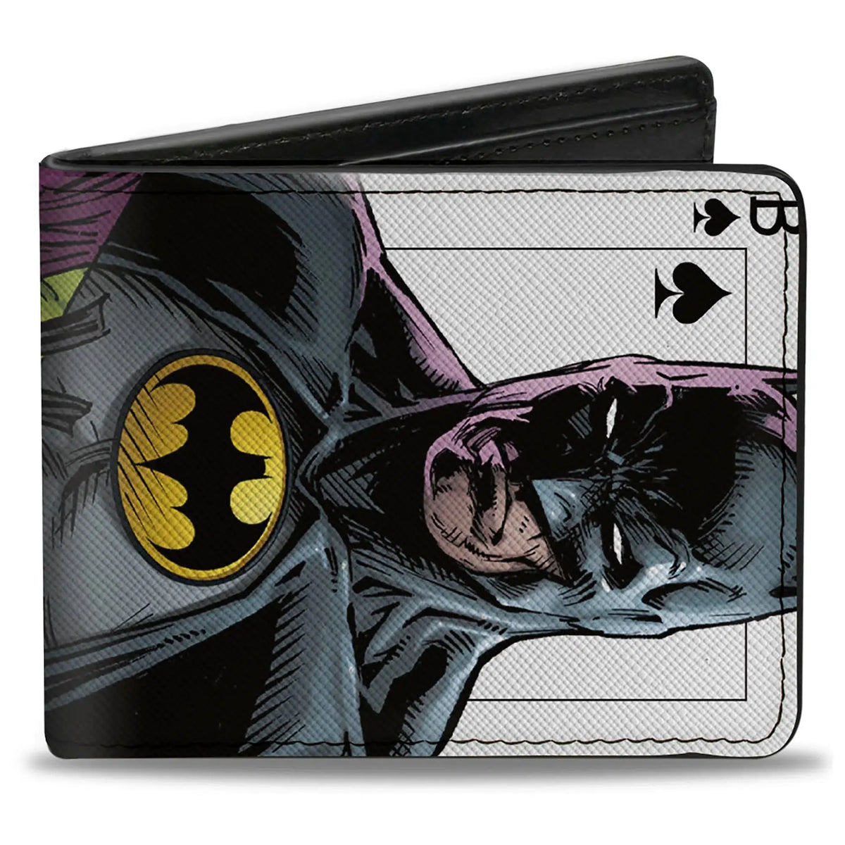 DC Comics Batman vs Joker 3 Jokers Spade Officially Licensed Vegan Leather Bi-Fold Wallet Position 1