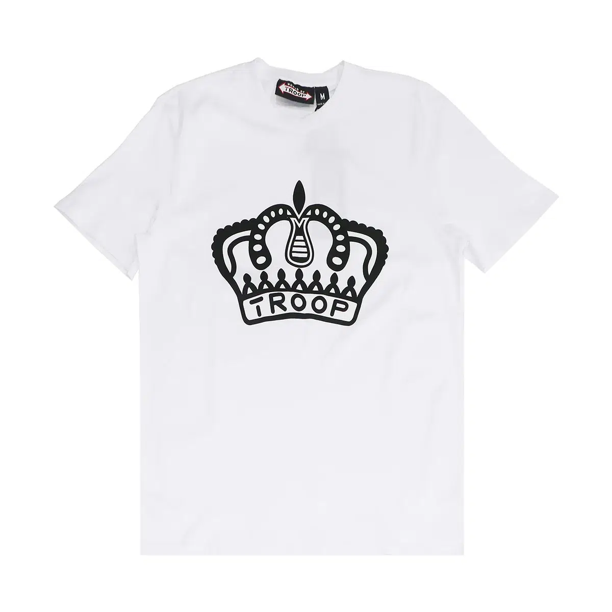 World of Troop Crown Graphic Hip Hop inspired Men's White T-Shirt