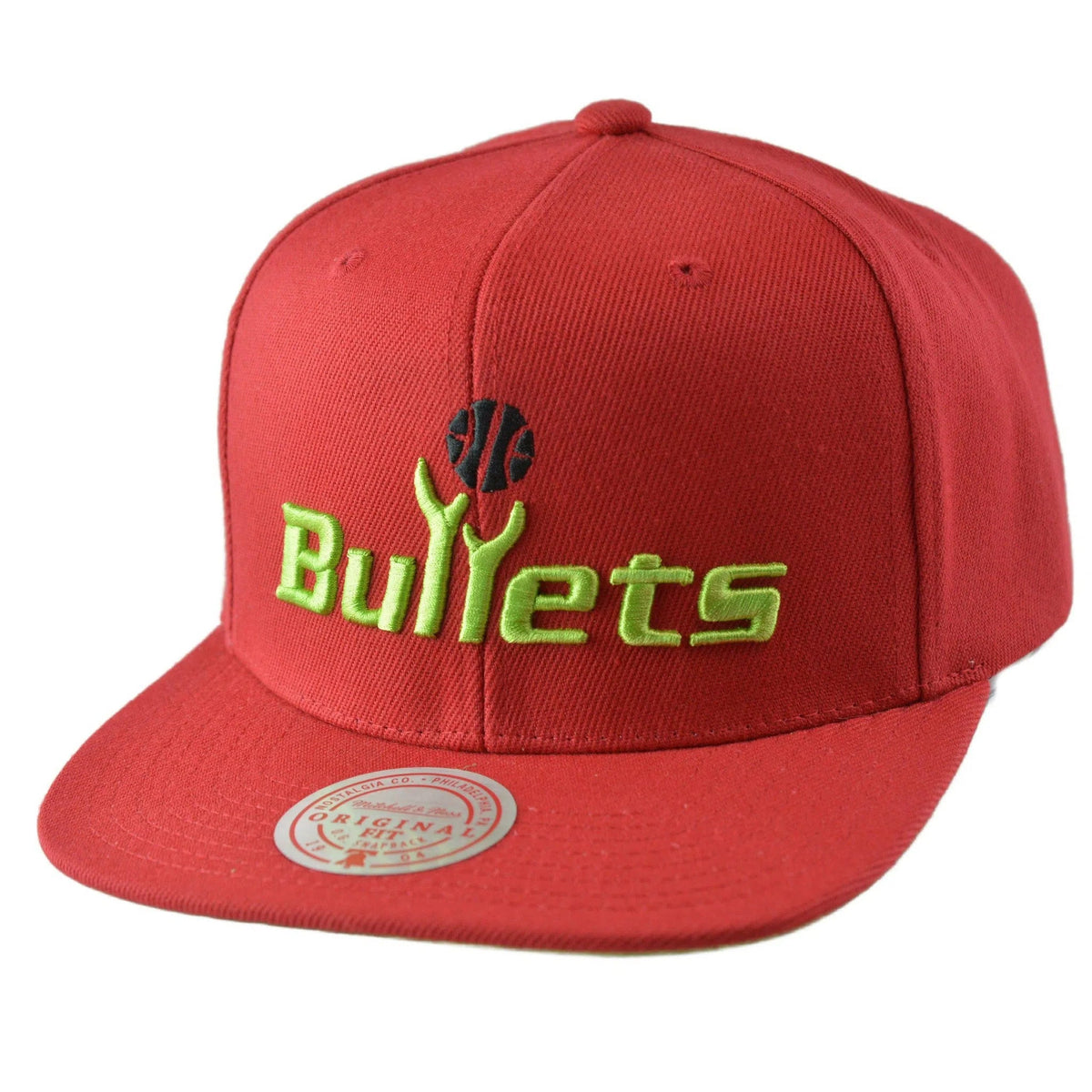 Washington Bullets NBA Reverse Grinch Men's Basketball Snapback Cap Flat bill Hat by Mitchell & Ness