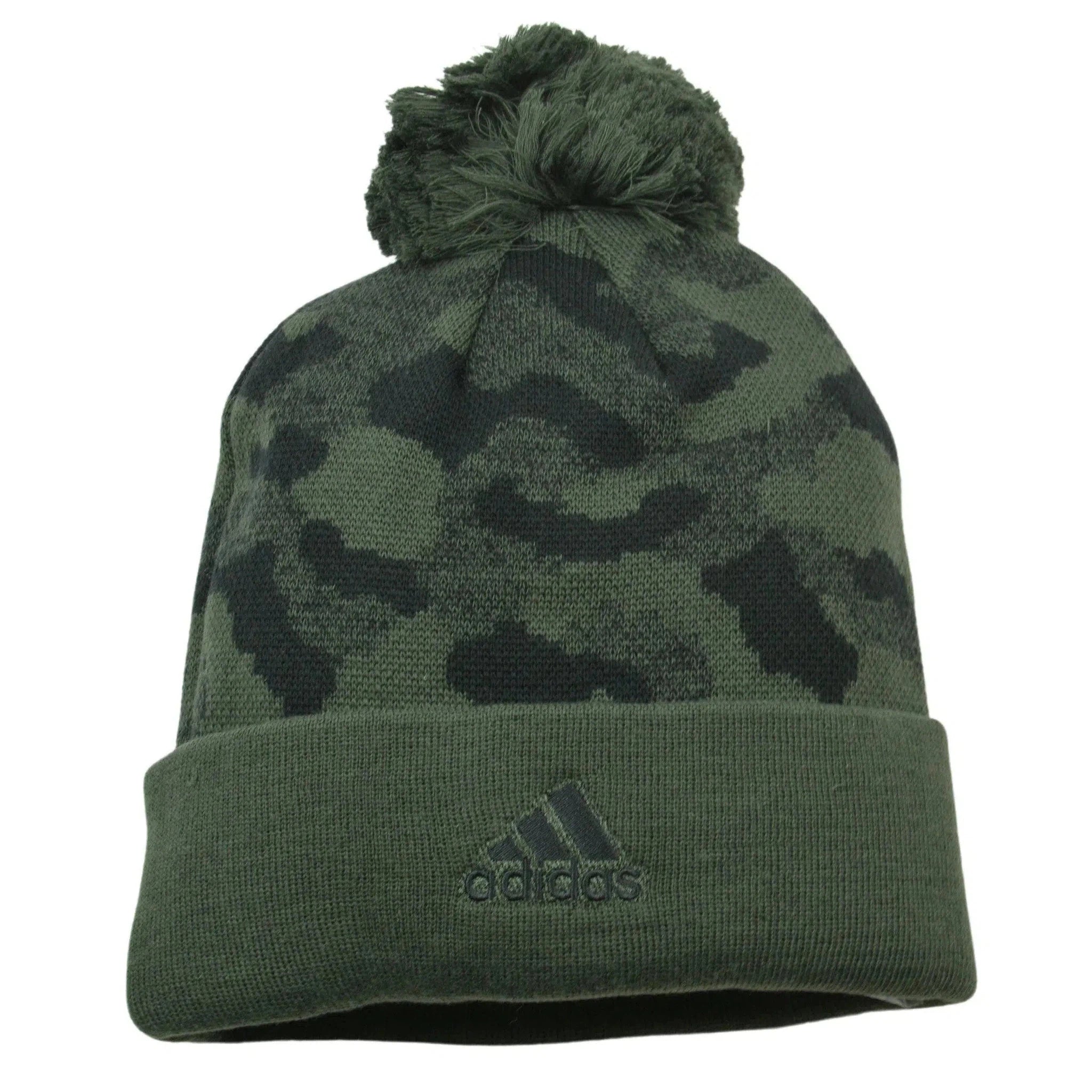 Washington Capitals Adidas NHL Hockey Tonal Camo Knit Pom Pom Beanie Winter Hat