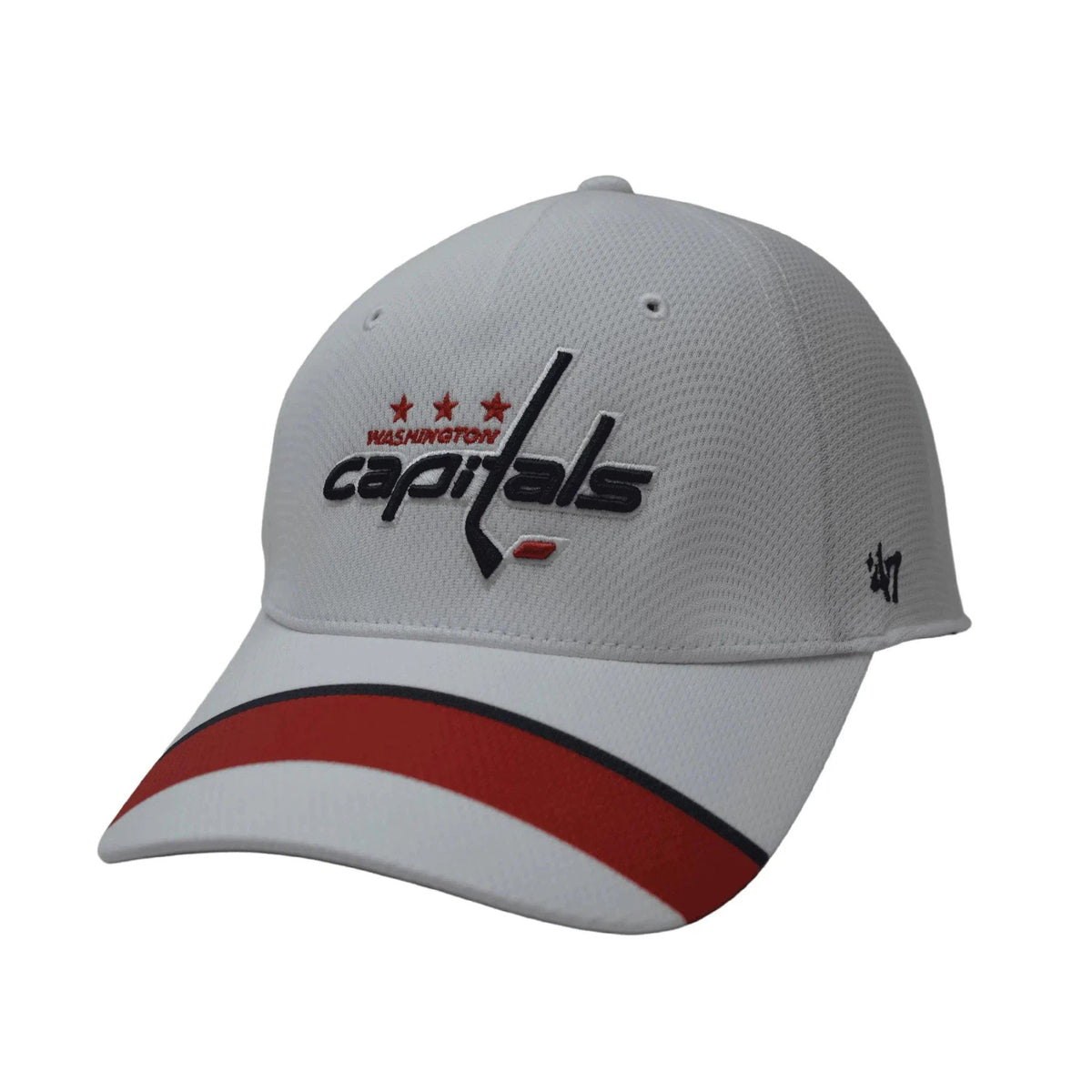 Washington Capitals NHL Solo Stretch Fit Cap White Hockey Hat