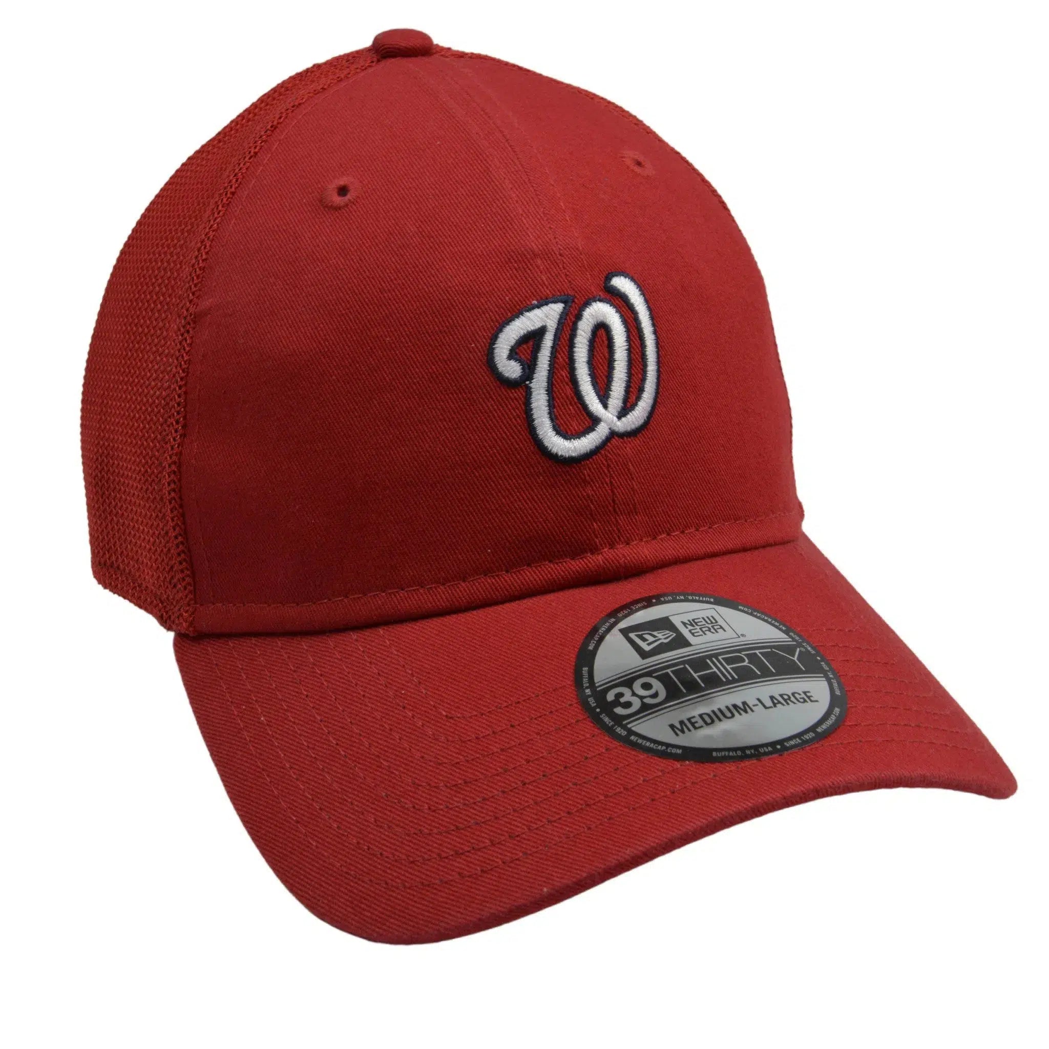 Washington Nationals 39THIRTY MLB Baseball Mesh Back Flex Fit Hat