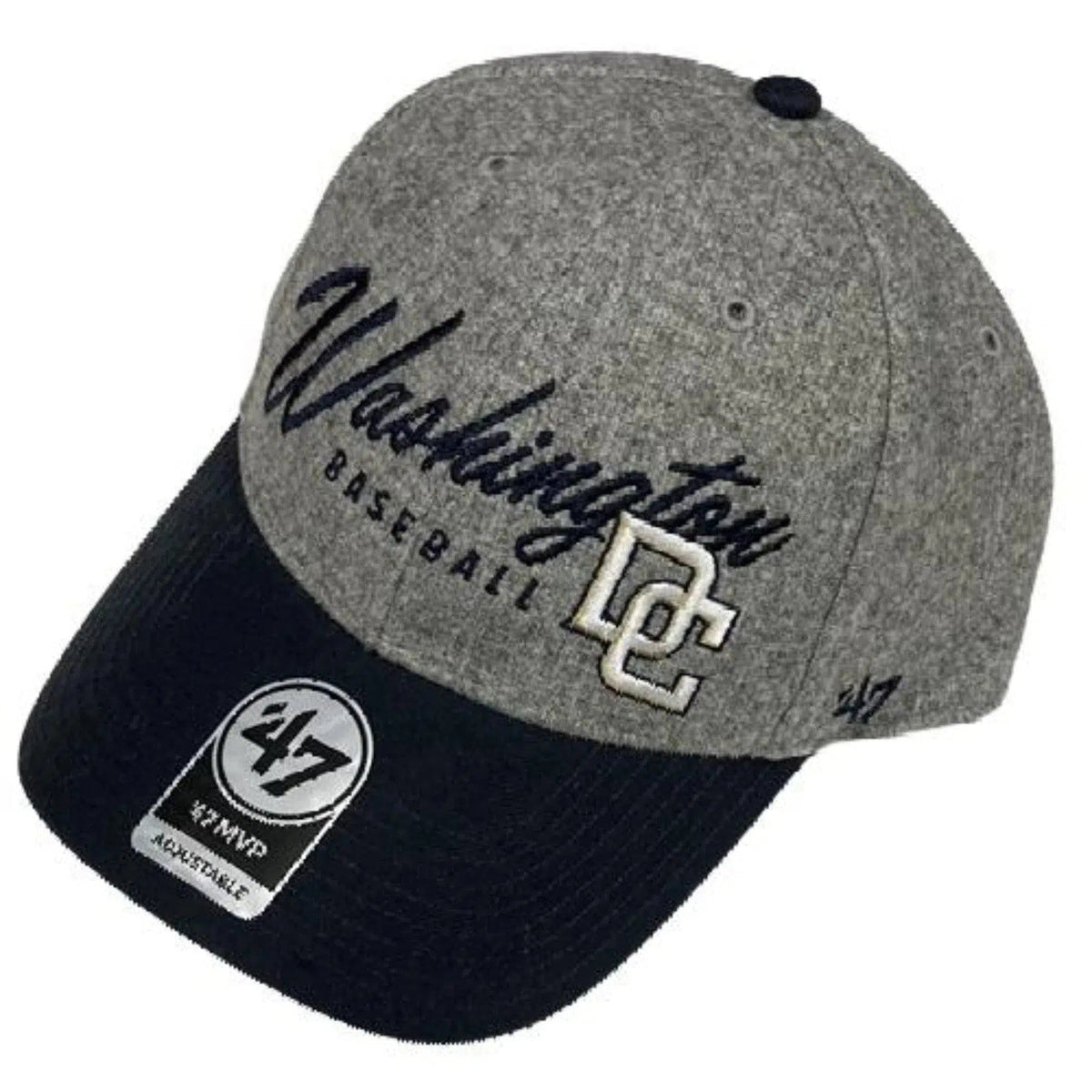 Washington Nationals MLB Cooperstown Gray Fenmore MVP Adjustable Hat