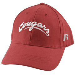 Washington State Cougars NCAA Russell Athletic Red Team Logo Adjustable Hat