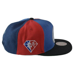 Washington Wizards NBA Team Era Pinwheel Men's Snapback Cap, Flat Bill Hat by Mitchell & Ness