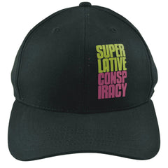 WeSC Superlative Conspiracy Logo Black OSFM Flex Fit Hat