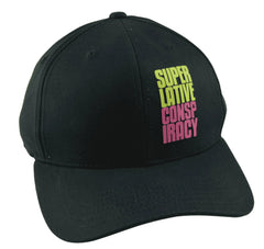 WeSC Superlative Conspiracy Logo Black OSFM Flex Fit Hat