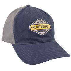 West Virginia Mountaineers NCAA 2 Tone Blue & Gray Team Dad Hat