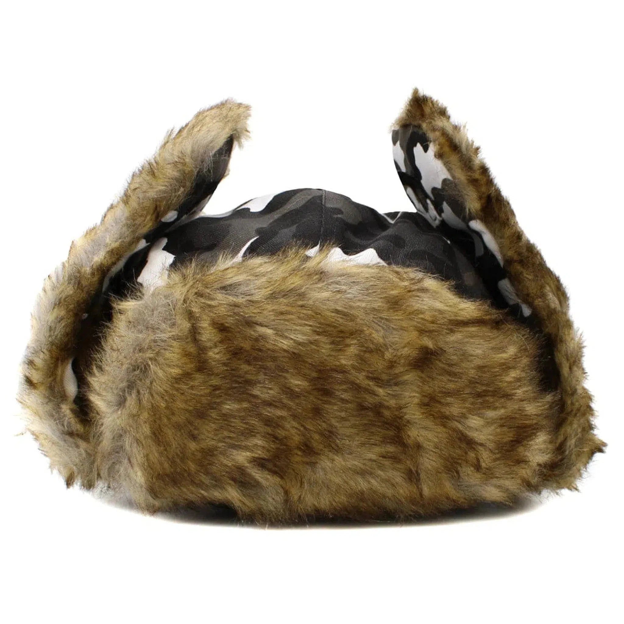 Winter Camouflage Fur Lined Trapper Winter Hat by KB Ethos - Stay Warm in Style"