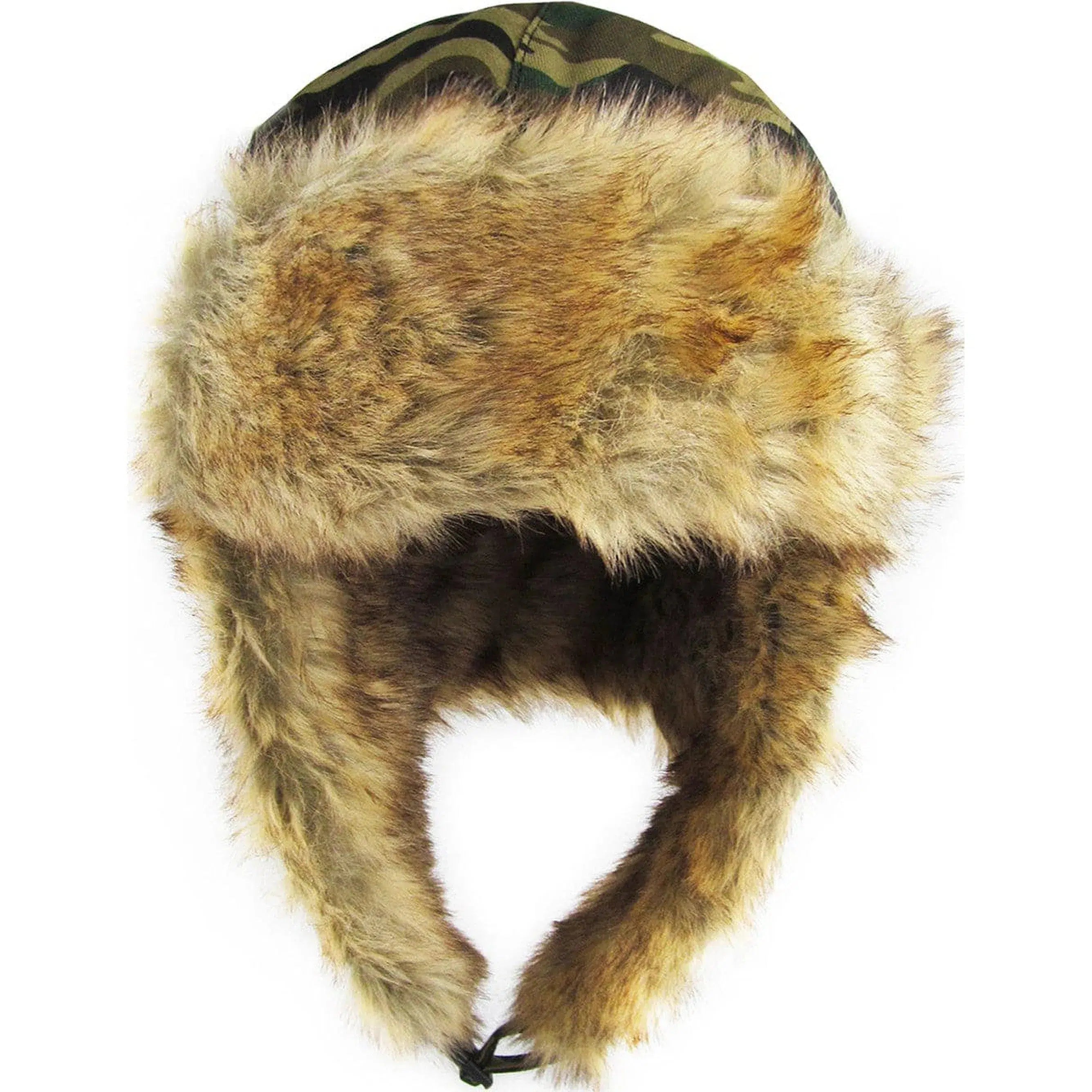 Woodland Camouflage Fur Lined Trapper Winter Hat by KB Ethos - Stay Warm in Style"