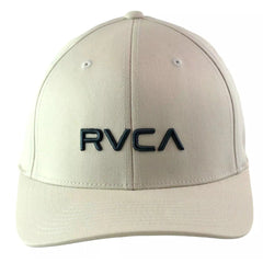 RVCA Solid Flex Cream Light Khaki Cap Stretch Fit L/XL Hat