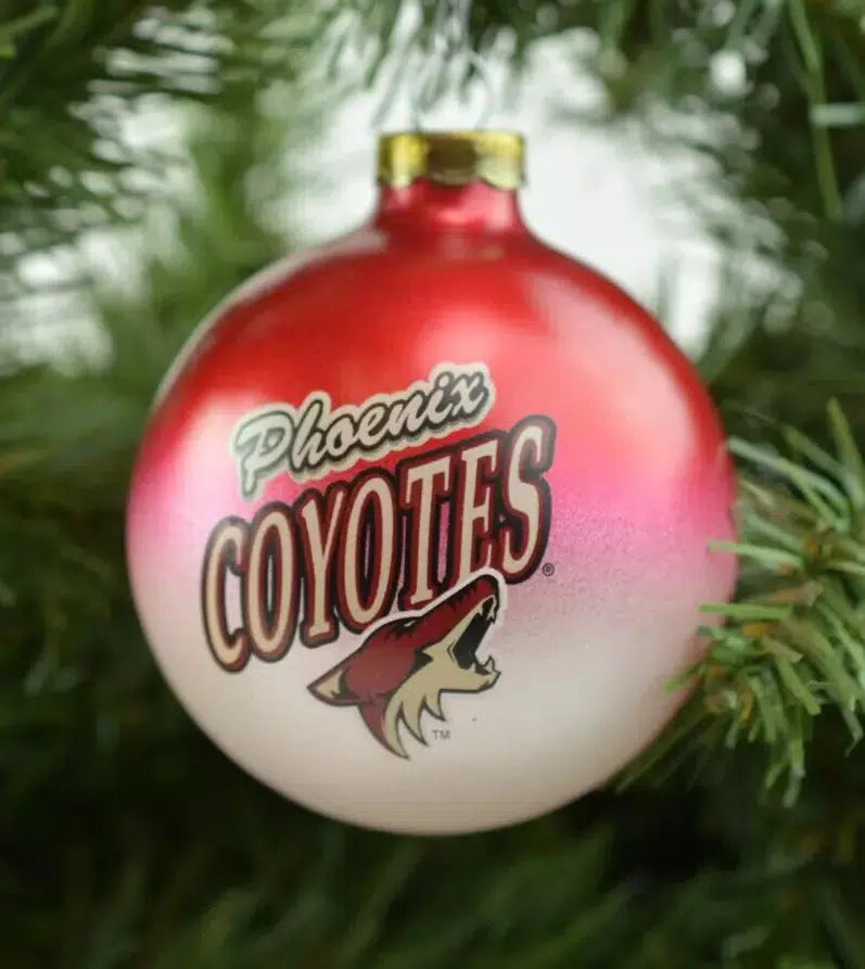 Phoenix Coyotes NHL Sport Collectors Series Glass Holiday Christmas Ornament