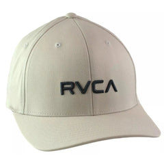 RVCA Solid Flex Cream Light Khaki Cap Stretch Fit L/XL Hat