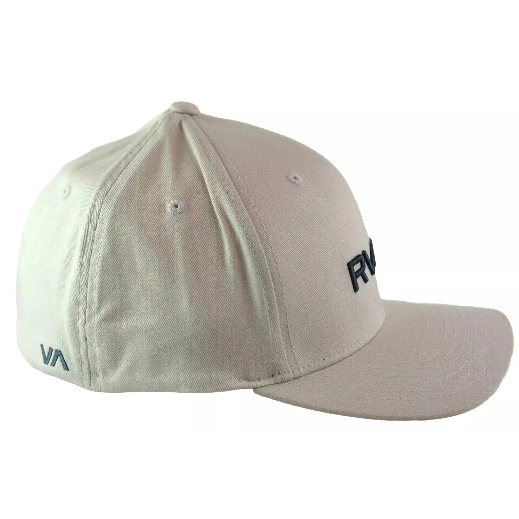 RVCA Solid Flex Cream Light Khaki Cap Stretch Fit L/XL Hat