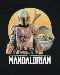 Star Wars Officially Licensed "The Mandalorian" Black Adult T-Shirt