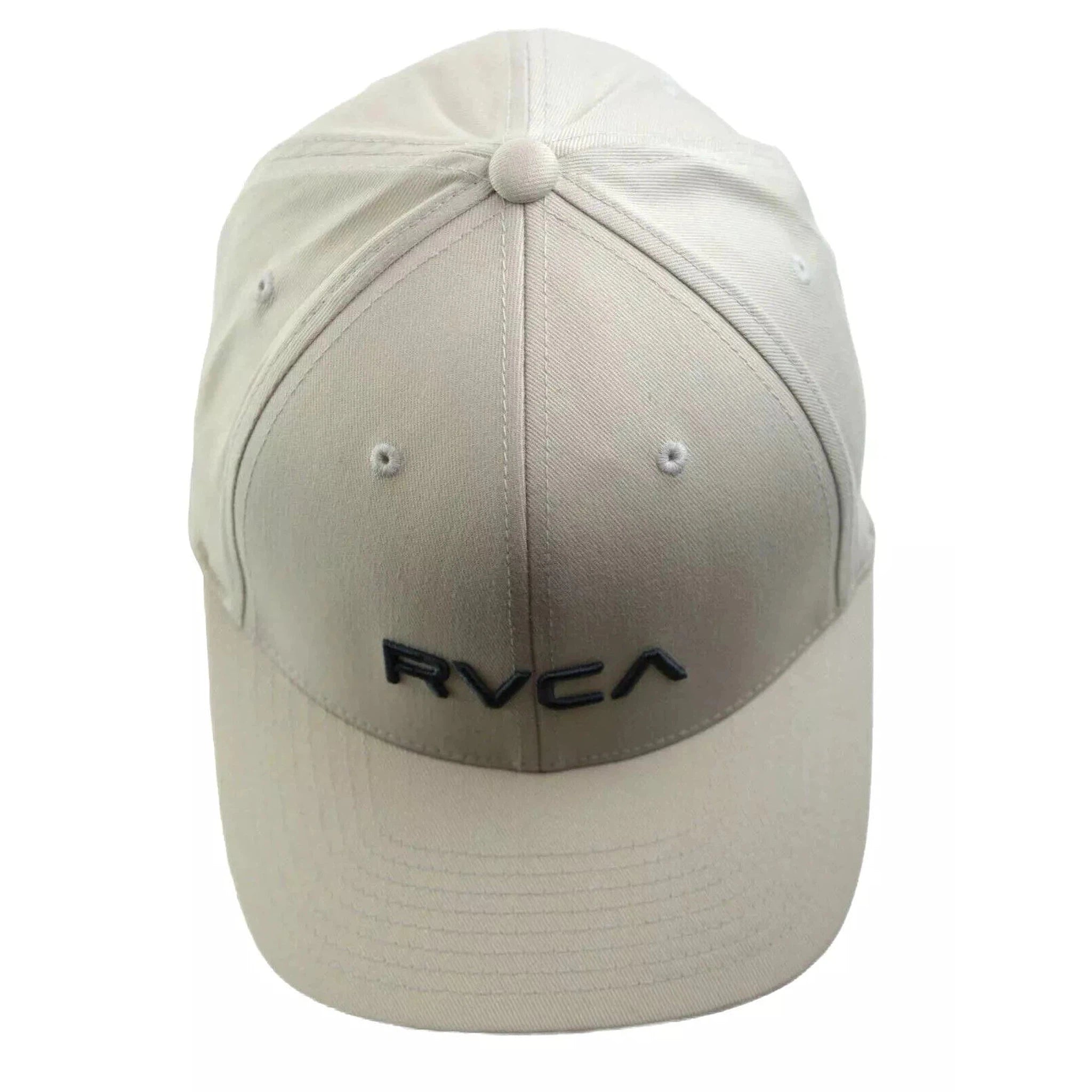 RVCA Solid Flex Cream Light Khaki Cap Stretch Fit L/XL Hat