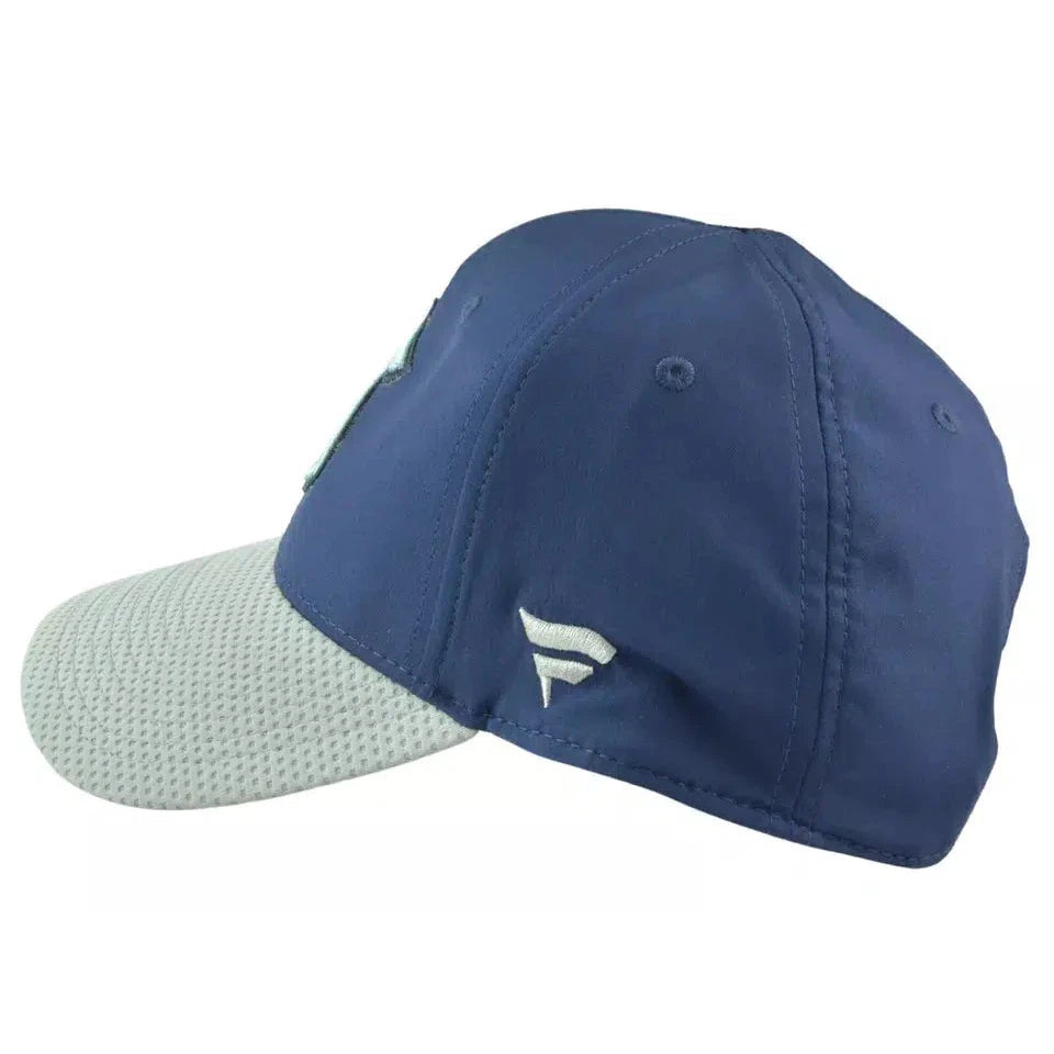 Seattle Kraken NHL Team Logo Men's Blue & Gray Pro Adjustable Hat by Fanatics Position 6