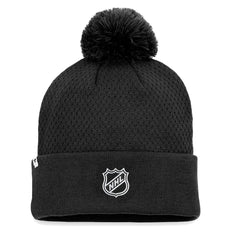 San Jose Sharks Fanatics Women’s Black Tonal Knit Beanie with Pom